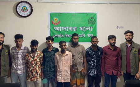 ছিনতাই, মাদক কারবারে জড়িত অভিযোগে আদাবরে গ্রেপ্তার ৭