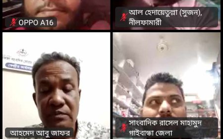 সাংবাদিকতায় নীতি-নৈতিকতা বিষয়ক অনলাইন প্রশিক্ষণ কর্মশালা অনুষ্ঠিত 