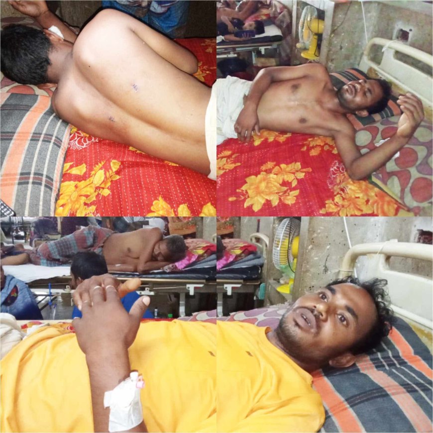 প্রতিবেশীর হামলায় আহত থানায় অভিযোগ করে নিরাপত্তাহীনতায় ভুগছে ভুক্তভোগী পরিবার। 