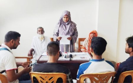 বেতাগীতে প্রতিপক্ষকে ফাঁসাতে নিজের ঘর ভাঙচুরের অভিযোগ: সংবাদ সম্মেলনে শিরীন সুলতানা