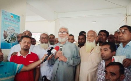 কৃষকদের ফসল ও গবাদি পশু লুট: রুহিতার চরে ভূমিদস্যুদের হানা আইন-শৃঙ্খলা রক্ষার দাবিতে মানববন্ধন ও স্মারকলিপি প্রদান