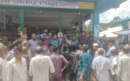 ১নং মাধবখালি  ইউনিয়ন ছাত্রদলের বিক্ষোভ মিছিল ও পথ সভা।