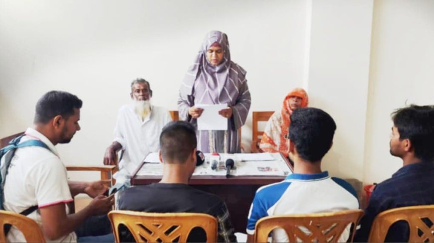 বেতাগীতে প্রতিপক্ষকে ফাঁসাতে নিজের ঘর ভাঙচুরের অভিযোগ: সংবাদ সম্মেলনে শিরীন সুলতানা