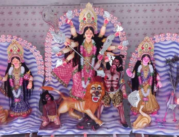 মহাষষ্ঠীর মধ্য দিয়ে নাগরপুরে আনুষ্ঠানিকভাবে শারদীয় দুর্গোৎসব শুরু