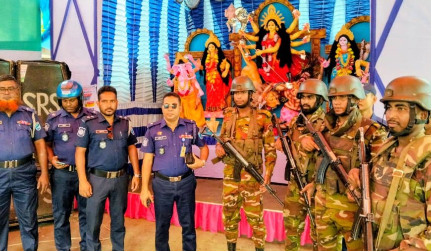 নাগরপুরে দুর্গাপূজা উপলক্ষে আইন-শৃঙ্খলা রক্ষাকারী বাহিনীর যৌথ টহল অনুষ্ঠিত 