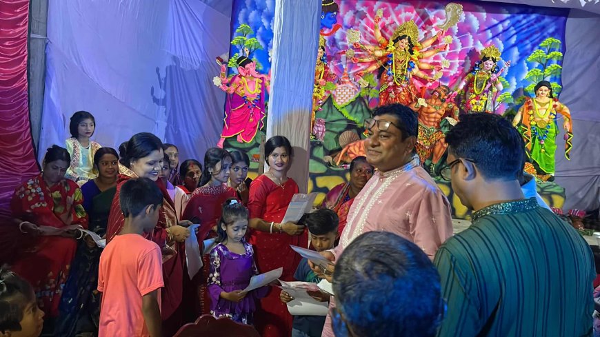 নাগরপুরে বিভিন্ন পূজামন্ডপ পরিদর্শনে জননেতা মীর আবুল কালাম আজাদ রতন 