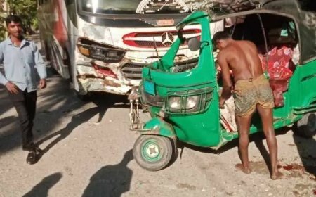 ‎বেতাগীতে মর্মান্তিক বাস দুর্ঘটনা, নিহত ১ আহত-৩