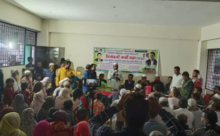‎আগামীর ত্রয়োদশ জাতীয় সংসদ নির্বাচনে ধানের শীষের প্রার্থী নুরুল ইসলাম মনি ভাইকে বিজয় করতে সেচ্ছাসেবকদলের নির্বাচনীয় কর্মী সভা।